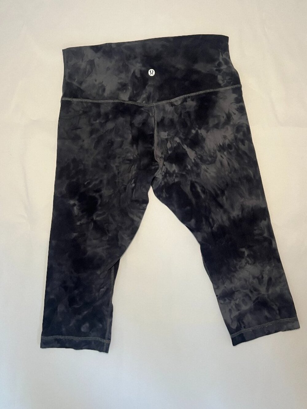 Lululemon Align High-Rise Crop 17in Leggings NWOT Rare Diamond Dye Black Grey 10